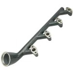 Odtokové potrubí bez otvoru s jimkou na čidlo teploměru