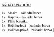 Sada kapotáž s blatníky(7011-5313,7047-5302,7047-5325,6211-5314,