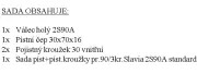 Sada úplného válce 2S90A pr. 90/3kr Slávia