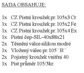 ZETRA Kompletní vložený válec 105/3kr EURO IV
