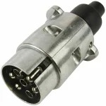 CZ Zástrčka 7-pólová 12V kovová D8501042 samec