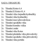 ZETRA Sada těsnění převodovky(UŘI) 3 válec - nehnaná náprava