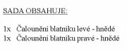 Čalounění blatníku pár-hnědé