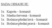 Sada kapotáže komaxit bez blatníků