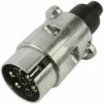CZ Zástrčka 7-pólová 12V kovová D8501042 samec